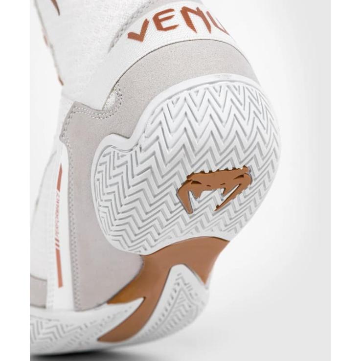 Venum Elite Boxschuhe weiß / gold