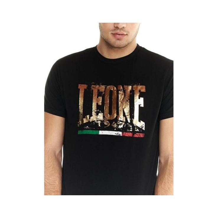 Leone Kurzarm-T-Shirt Gold schwarz M5049S7F01