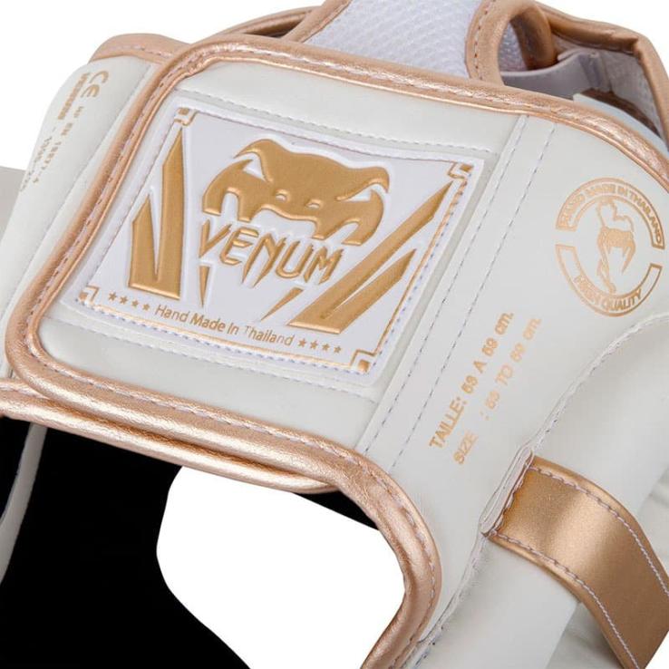 Venum Elite Boxkopfbedeckung weiß / gold