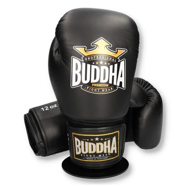 Buddha Thailand Leather Edition Boxhandschuhe – Schwarz