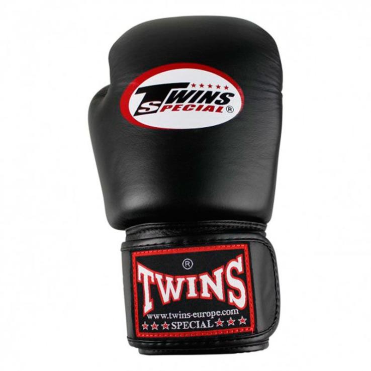 Twins BGVL 3 Boxhandschuhe aus schwarzem Leder