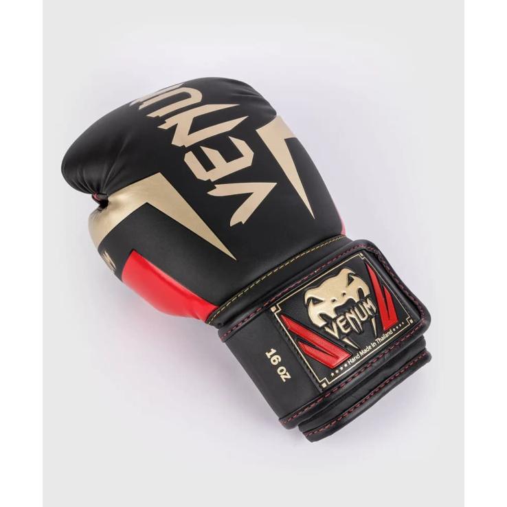 Venum Elite Boxhandschuhe Schwarz/Gold/Rot