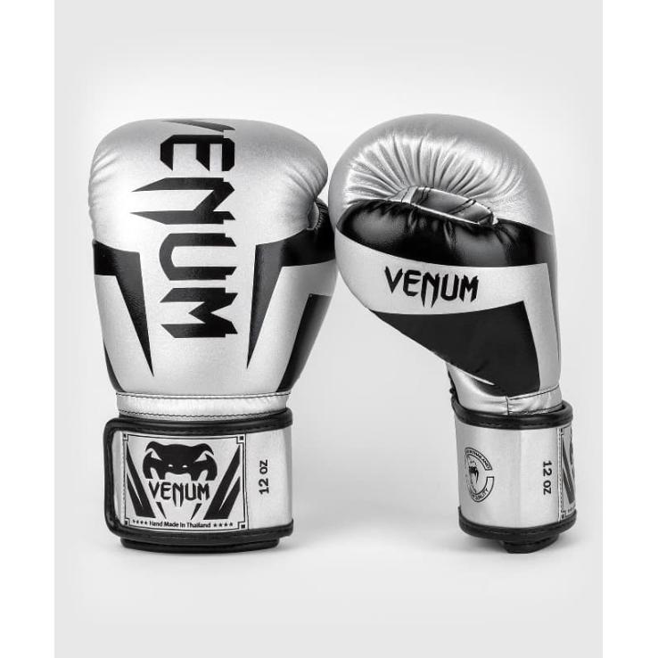 Venum Elite Boxhandschuhe Silber / Schwarz