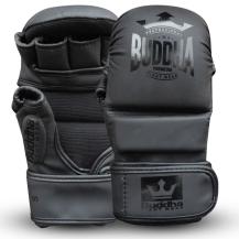MMA Buddha Sparring Handschuhe aus mattschwarzem Leder