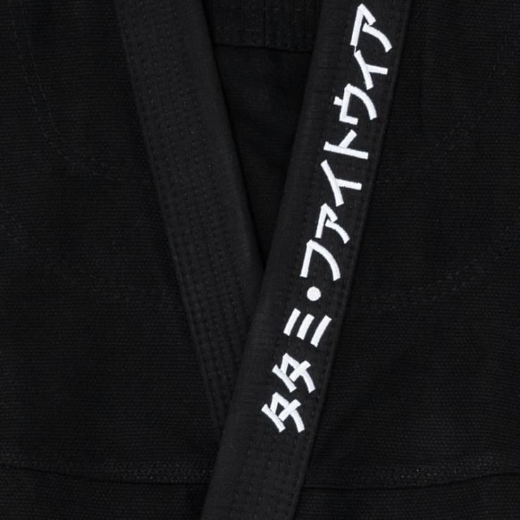 BJJ Kimono Tatami Katakana schwarz