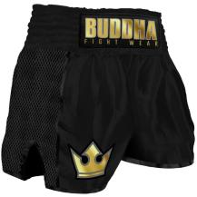 Pantalones Muay Thai Buddha Retro Premium niño negro / dorado