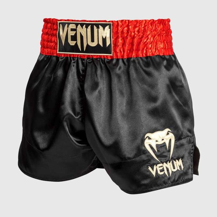 Venum Classic Muay Thai Hose rot/schwarz/gold